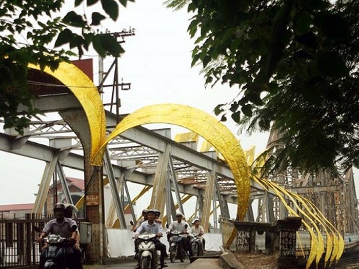 Cầu Long Biên trong sự kiện “Ký ức cầu Long Biên” được tổ chức năm 2009 